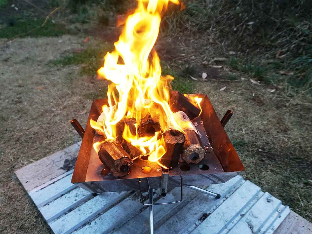 焚き火 煙がでない