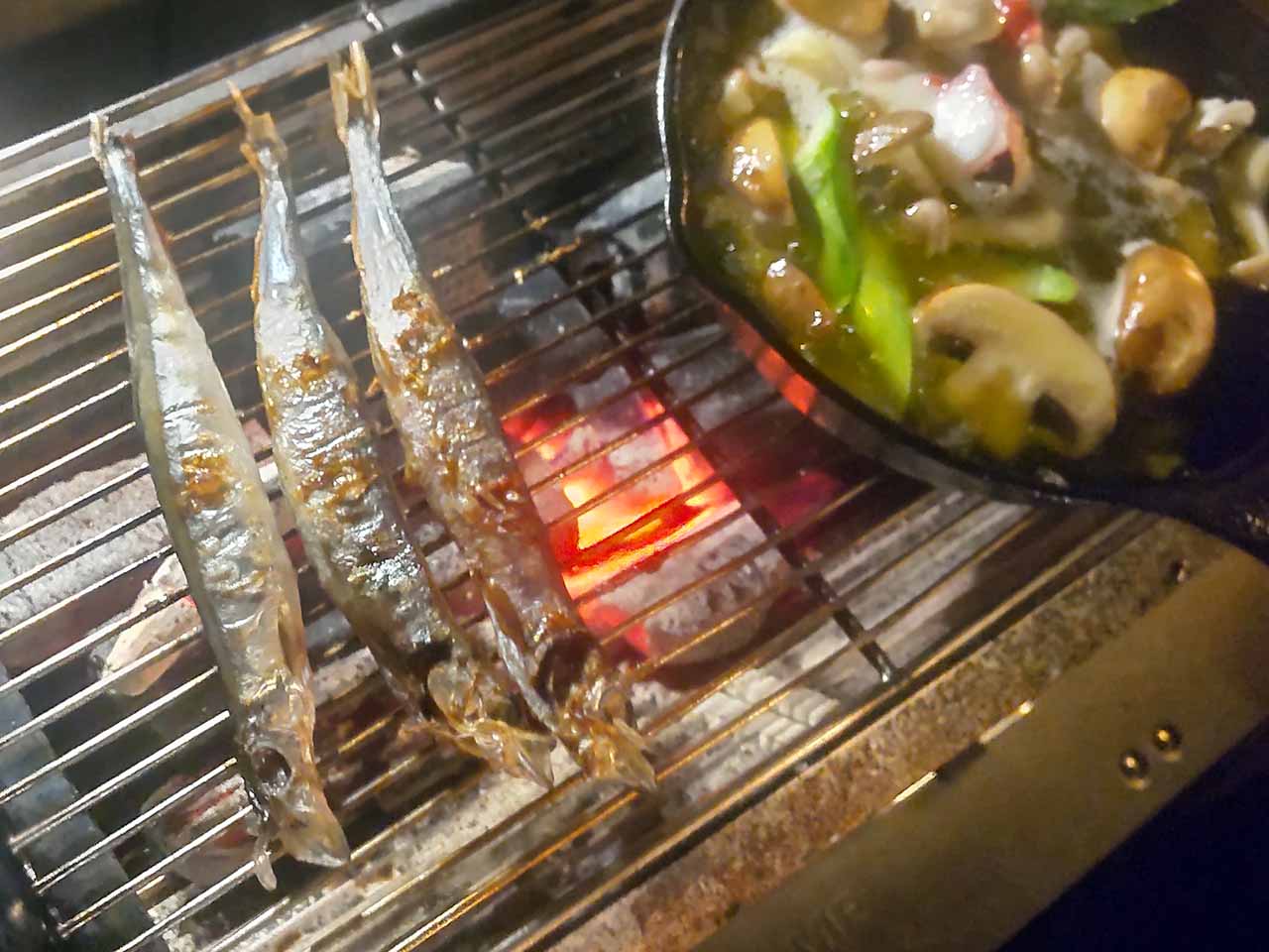 焼き網のこびりつき防止
